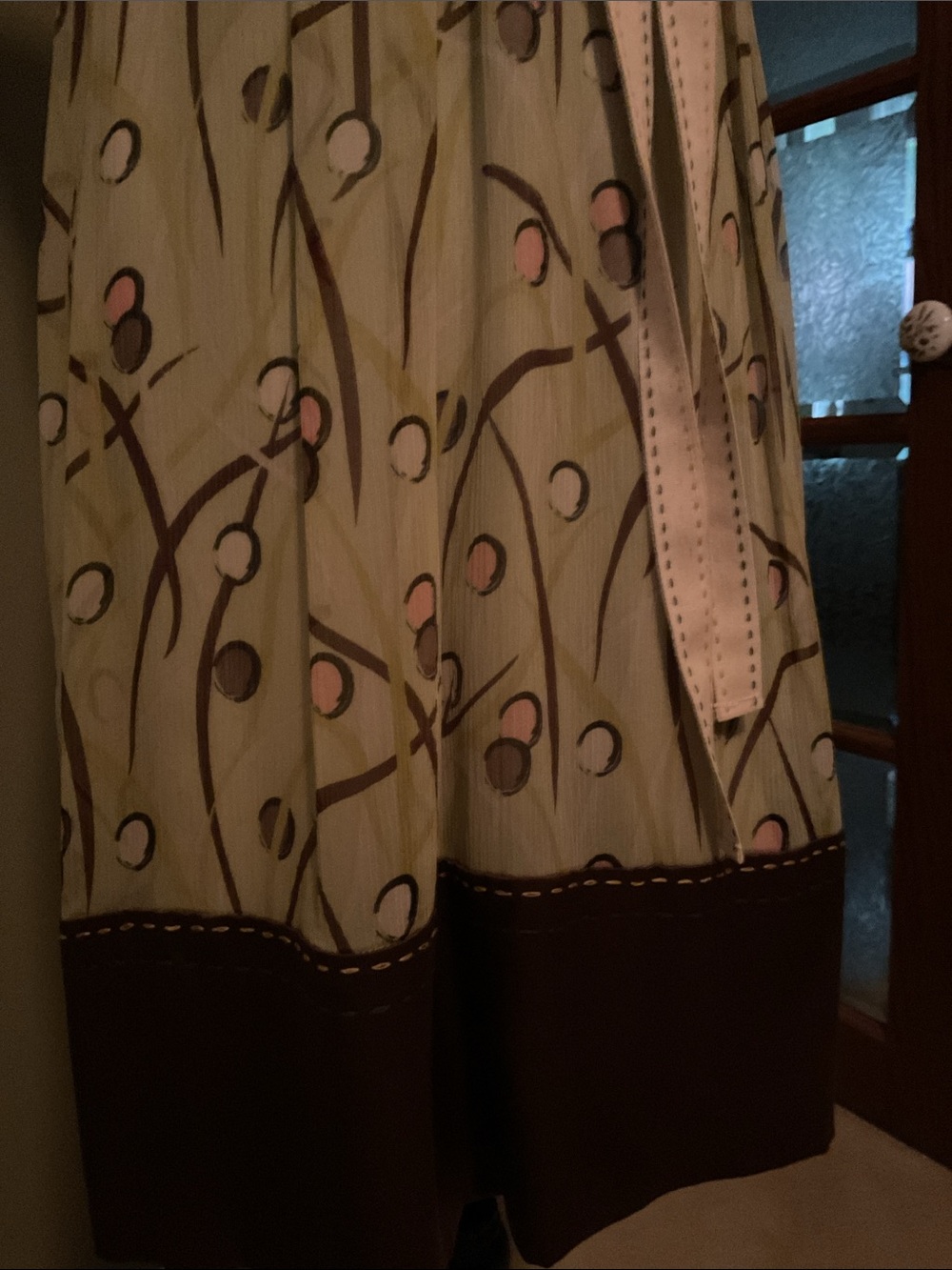 BCBG Max Azria Sage Green Abstract Print Empire Waist Dress Size XS - Picture 9 of 9